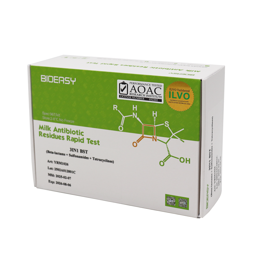 Prueba rápida de beta-lactam+ sulfonamidas + tetraciclinas para leche